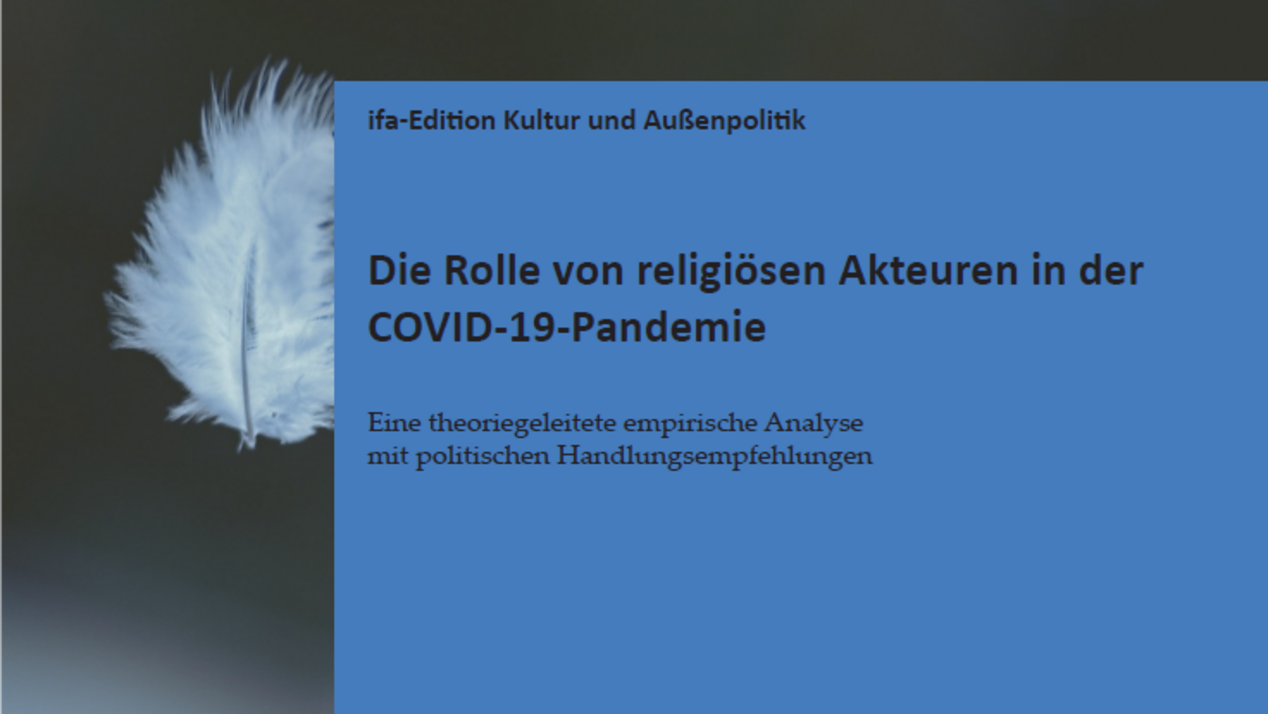 Cover ifa-Studie: Die Rolle von religiösen Akteuren in der Covid-19-Pandemie