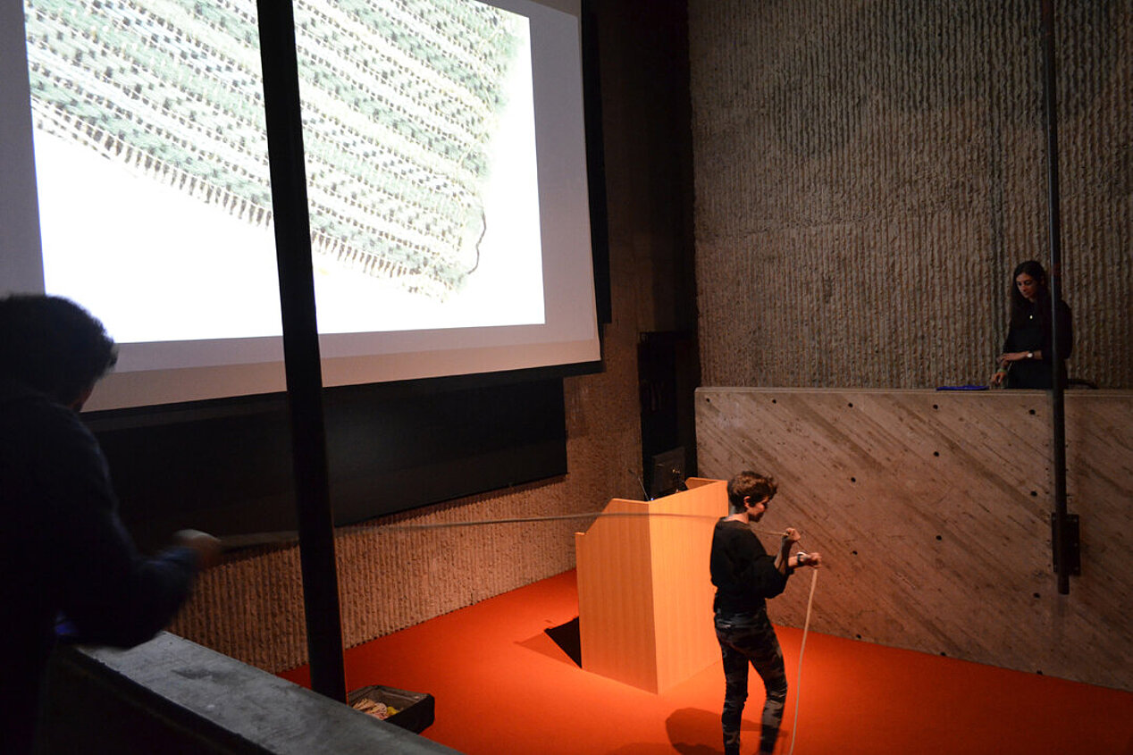 Lecture-Performance von Judith Raum, Yale School of Architecture