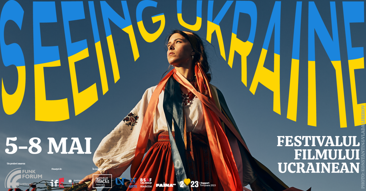 Cover des Filmfestivals "Seeing Ukraine" vom 5. bis 08. Mai in Temeswar, Rumänien. Gefördert vom ifa. © Kateryna Khil 