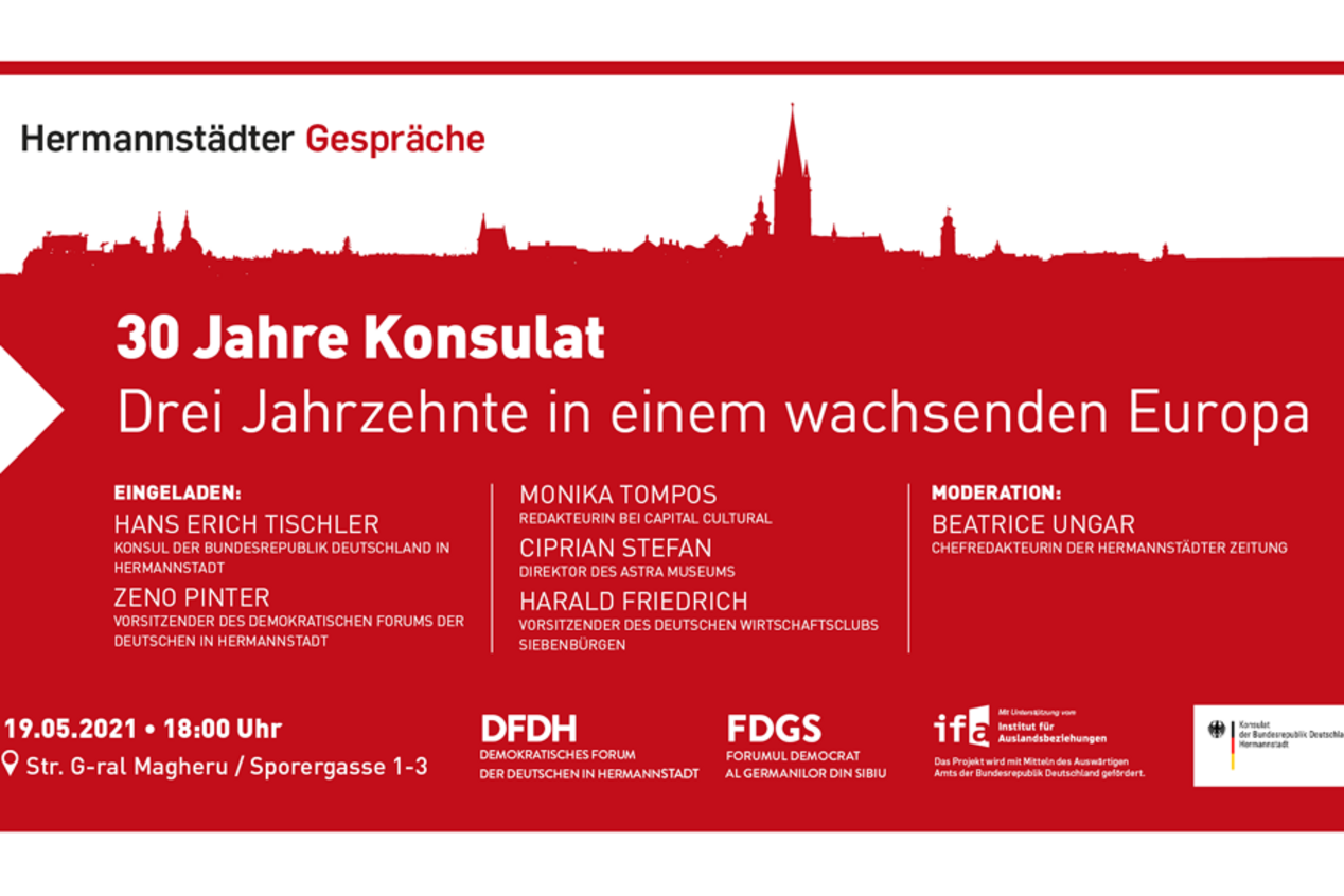 Plakat der Hermannstädter Gespräche 2021